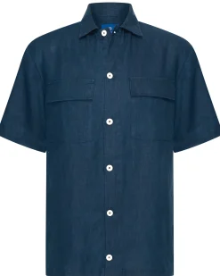 Blue Industry Casual Overhemd