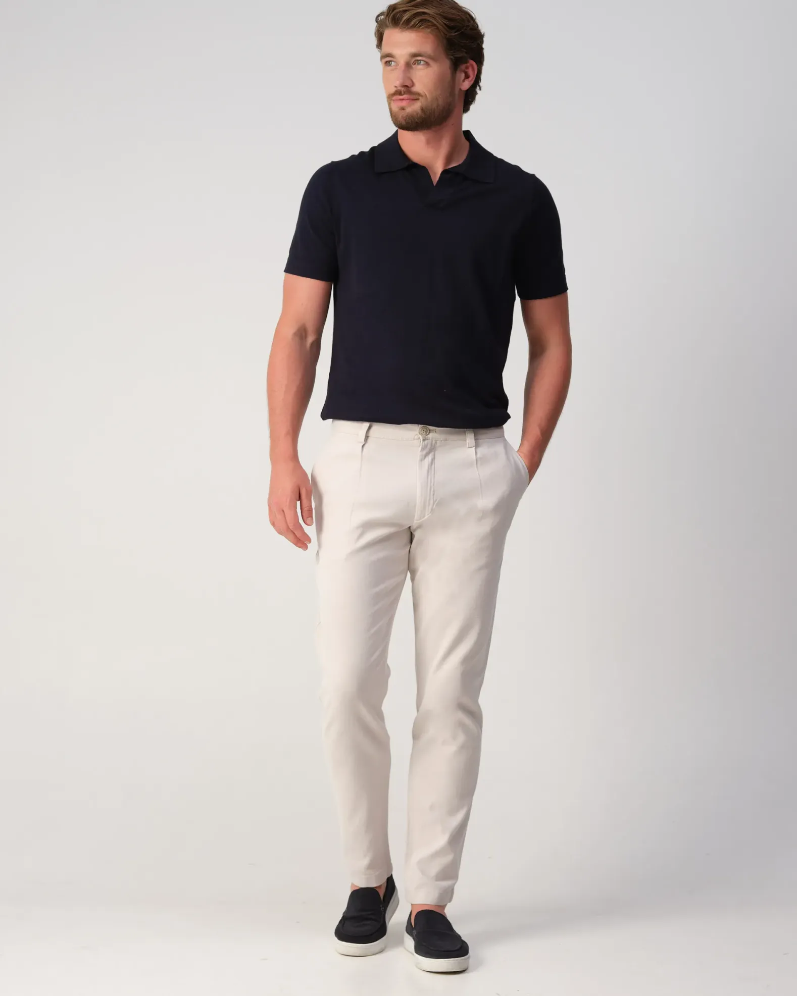 Boss Casual Pleated Chino