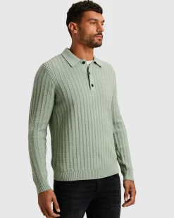 Cast Iron Polo Lange mouw