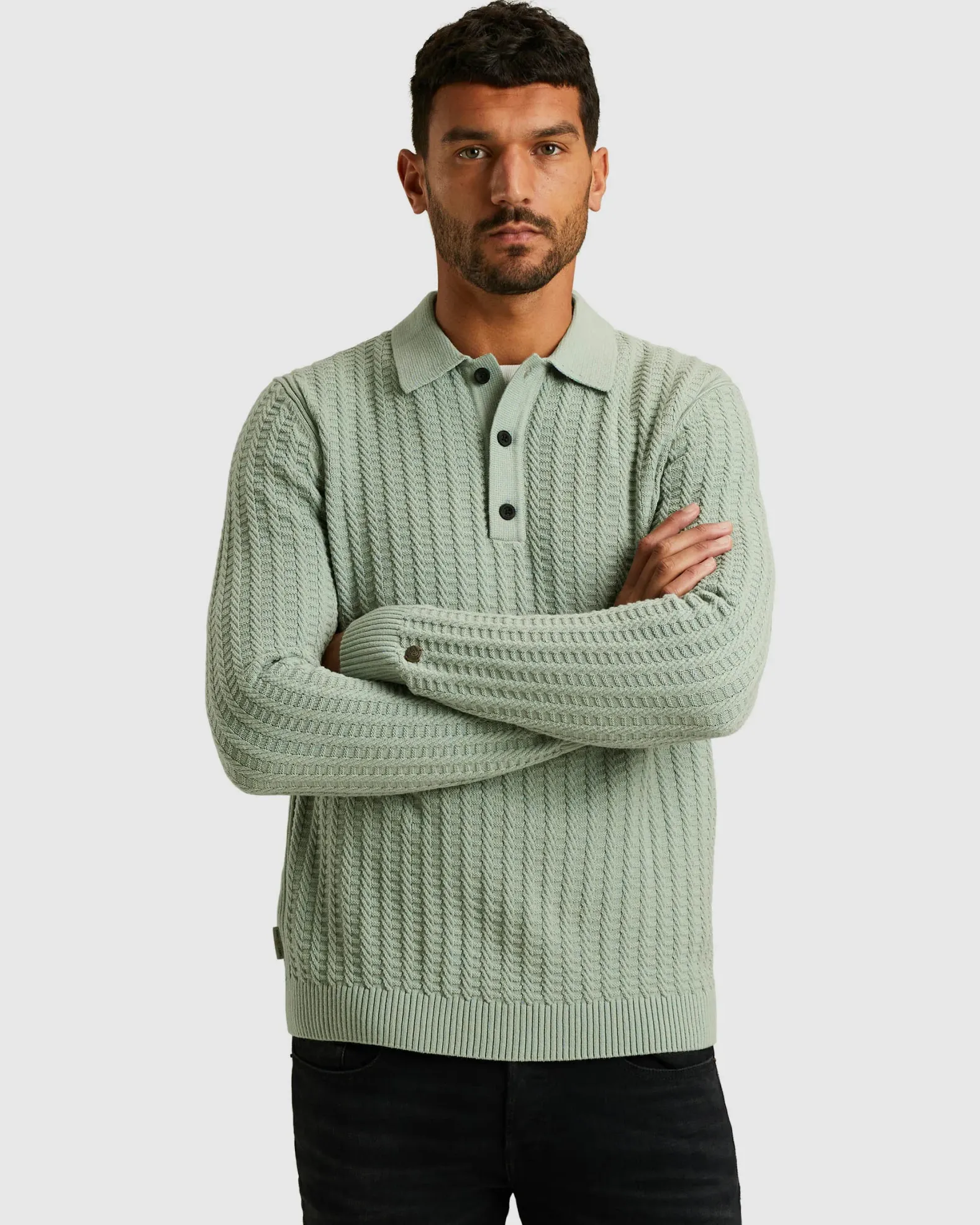 Cast Iron Polo Lange mouw