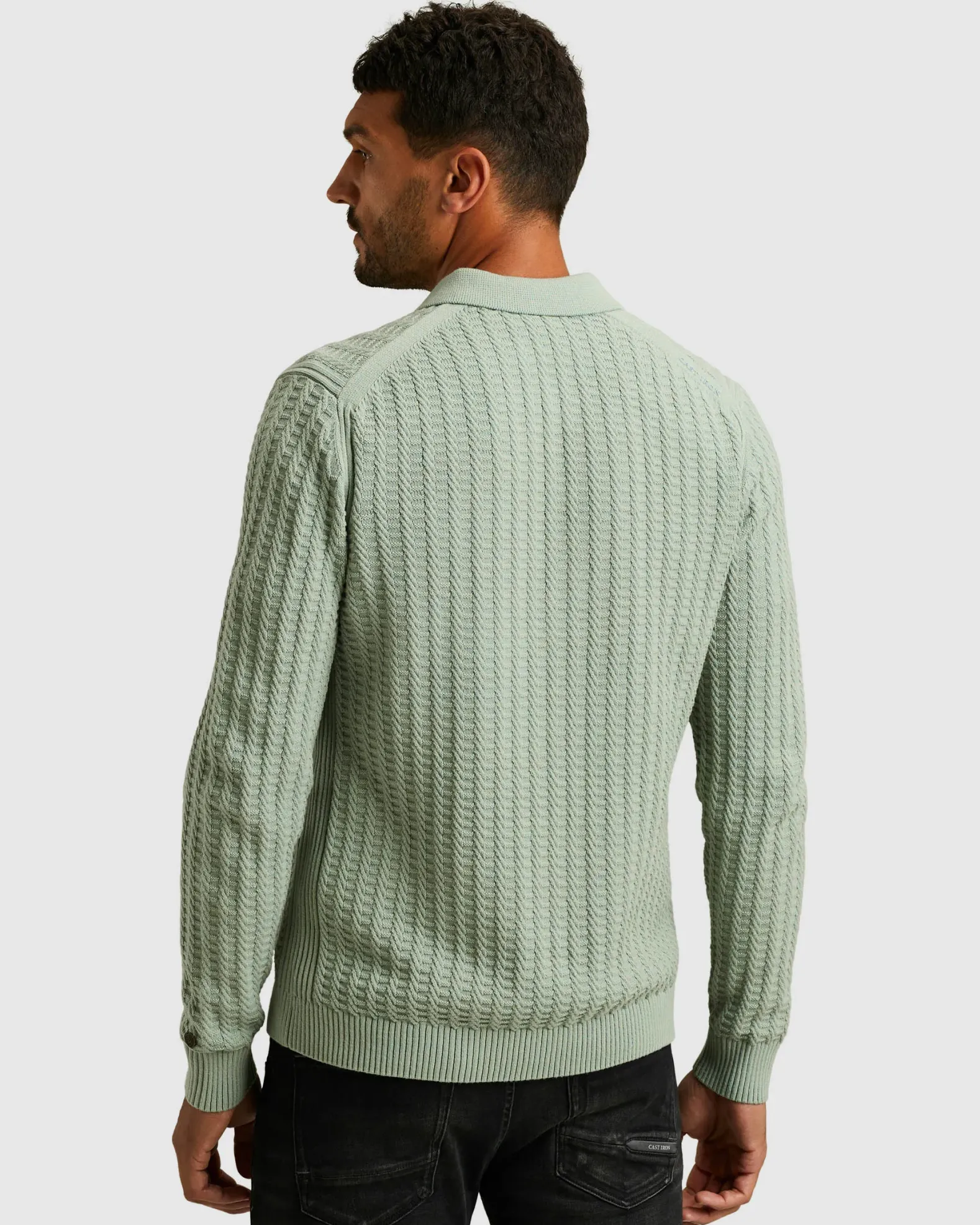 Cast Iron Polo Lange mouw