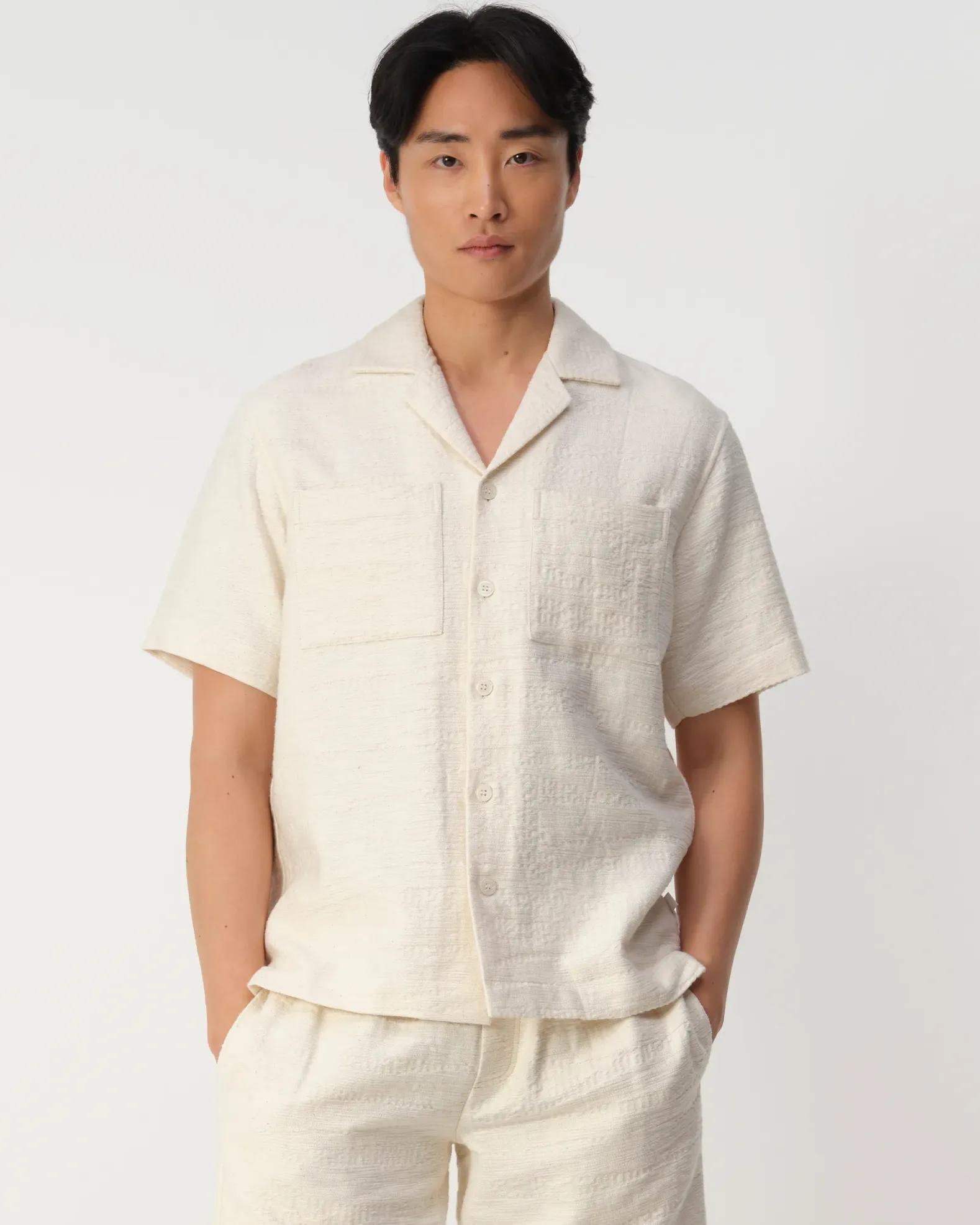 J.C. RAGS Aaron Structure Casual Overhemd