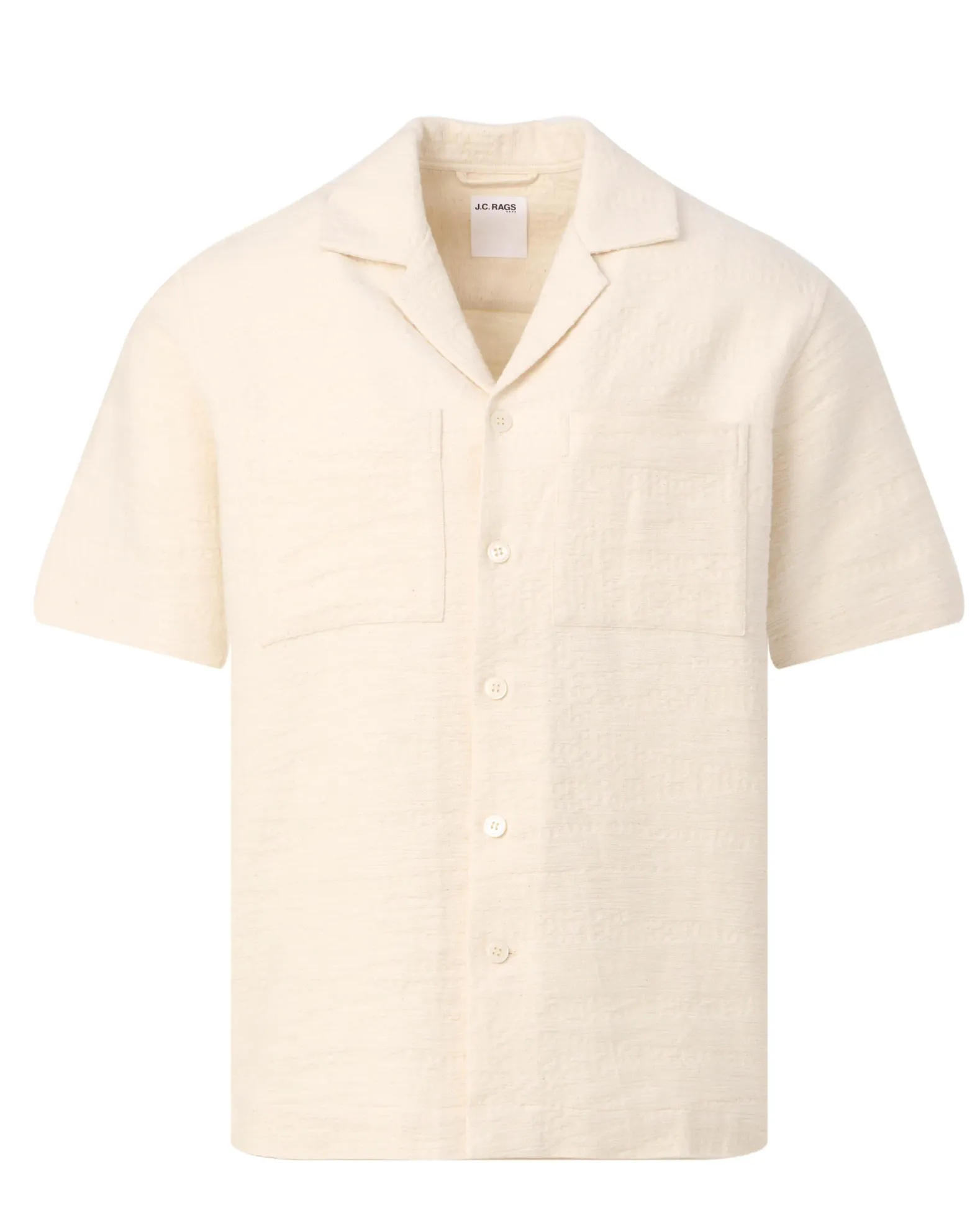 J.C. RAGS Aaron Structure Casual Overhemd
