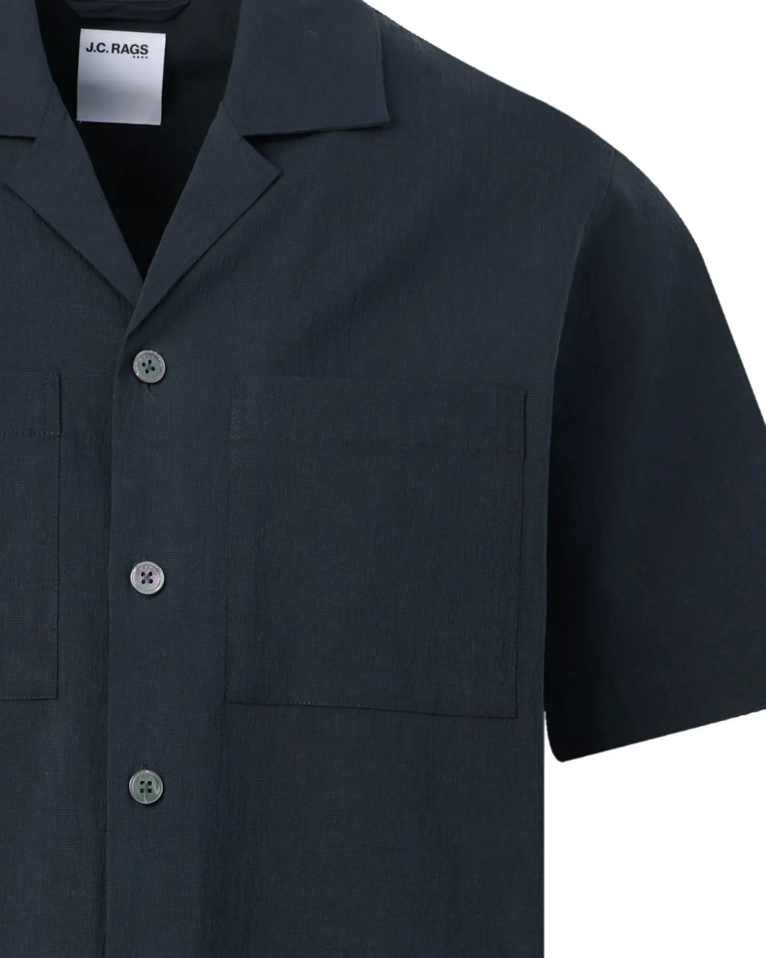 J.C. RAGS Aaron Wrinkle Casual Overhemd