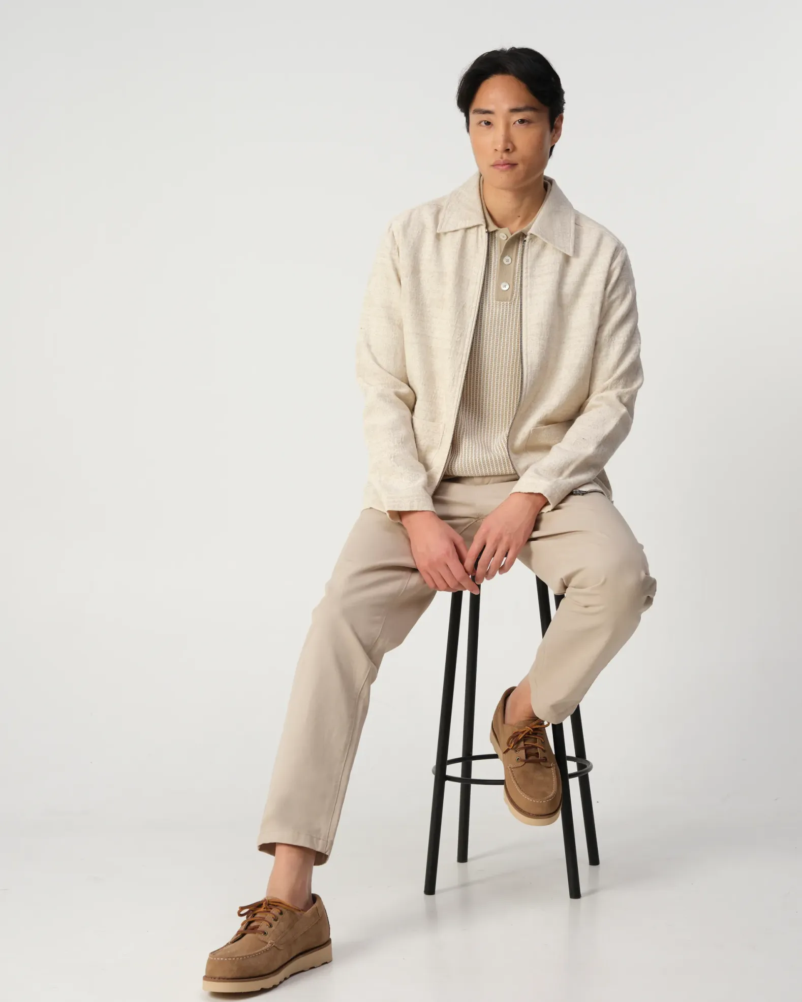 J.C. RAGS Benji Jacquard Overshirt