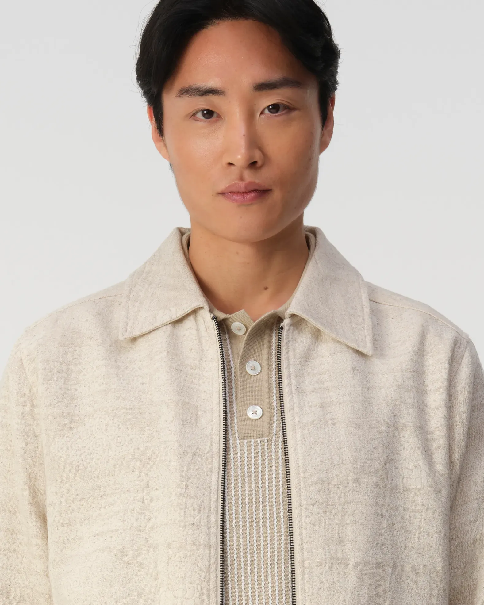 J.C. RAGS Benji Jacquard Overshirt