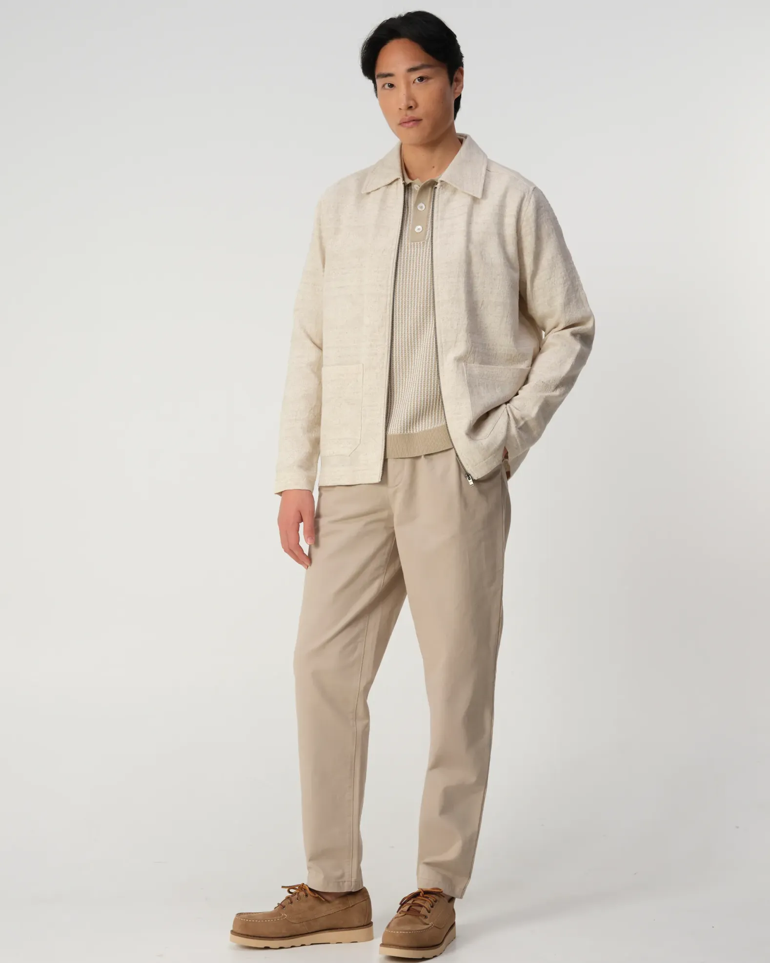 J.C. RAGS Benji Jacquard Overshirt