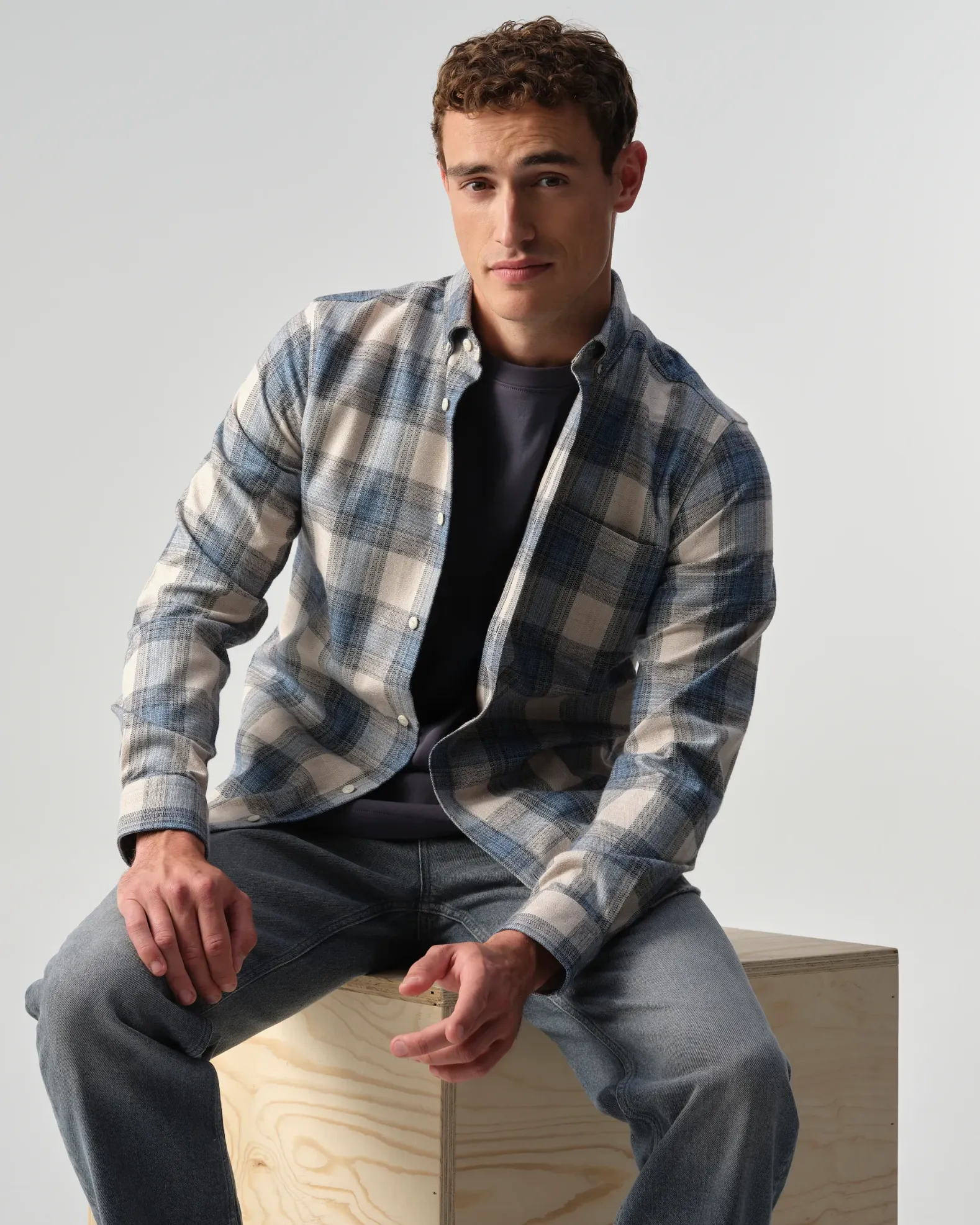 J.C. RAGS Casual Overhemd LM
