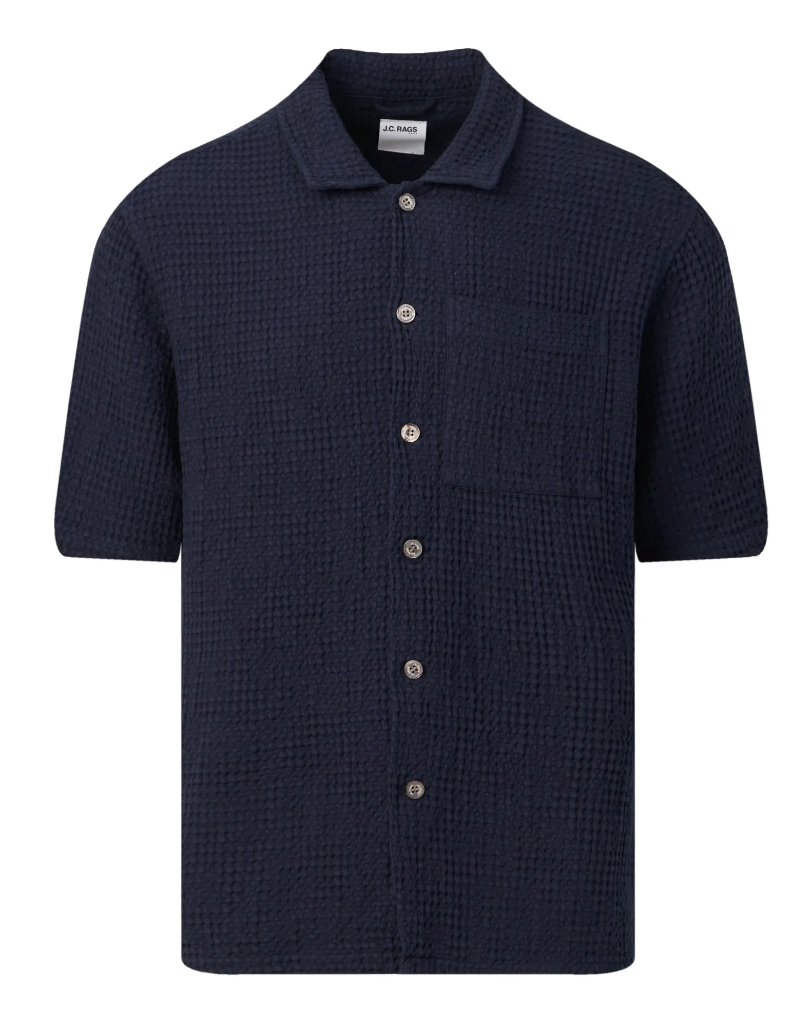 J.C. RAGS Duncan Waffle Casual Overhemd