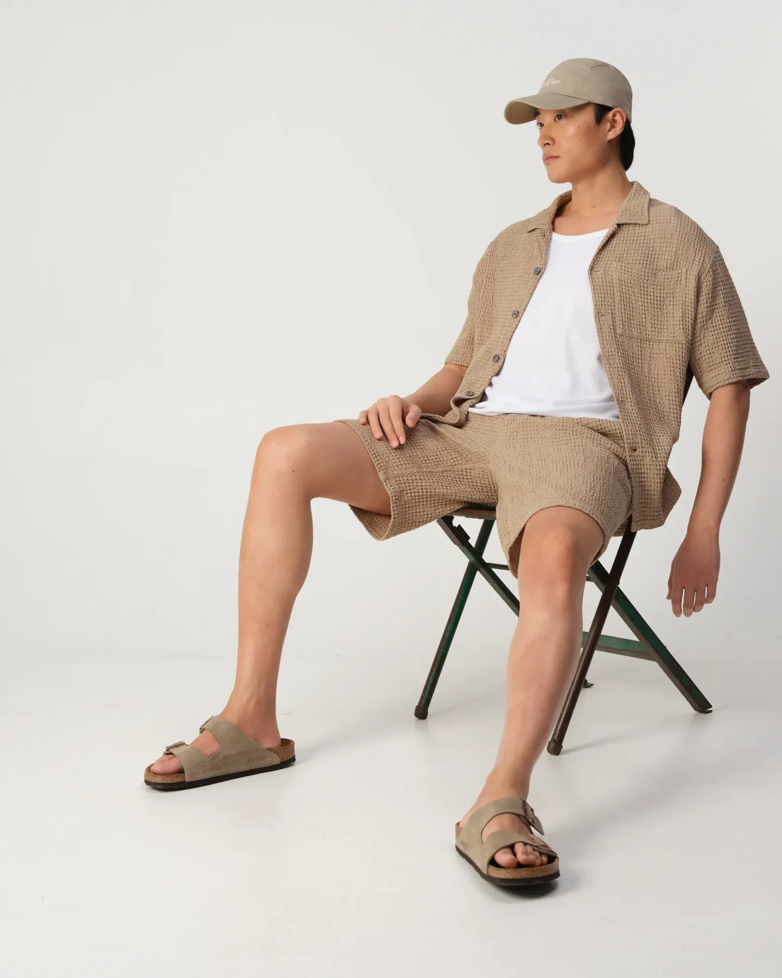 J.C. RAGS Duncan Waffle Casual Overhemd