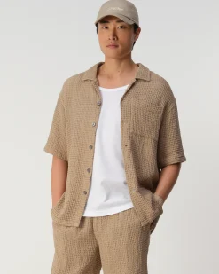 J.C. RAGS Duncan Waffle Casual Overhemd