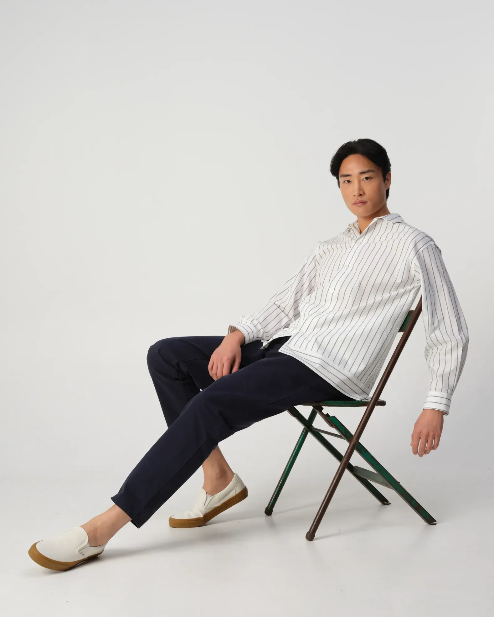 J.C. RAGS Dylan Stripe Casual Overhemd
