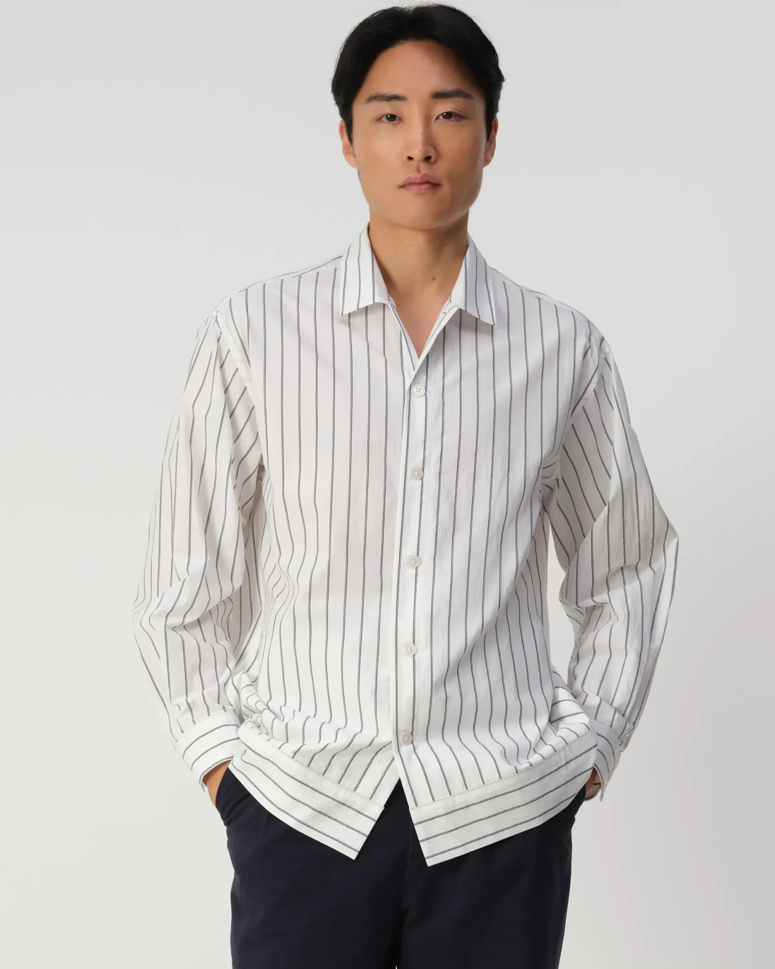 J.C. RAGS Dylan Stripe Casual Overhemd