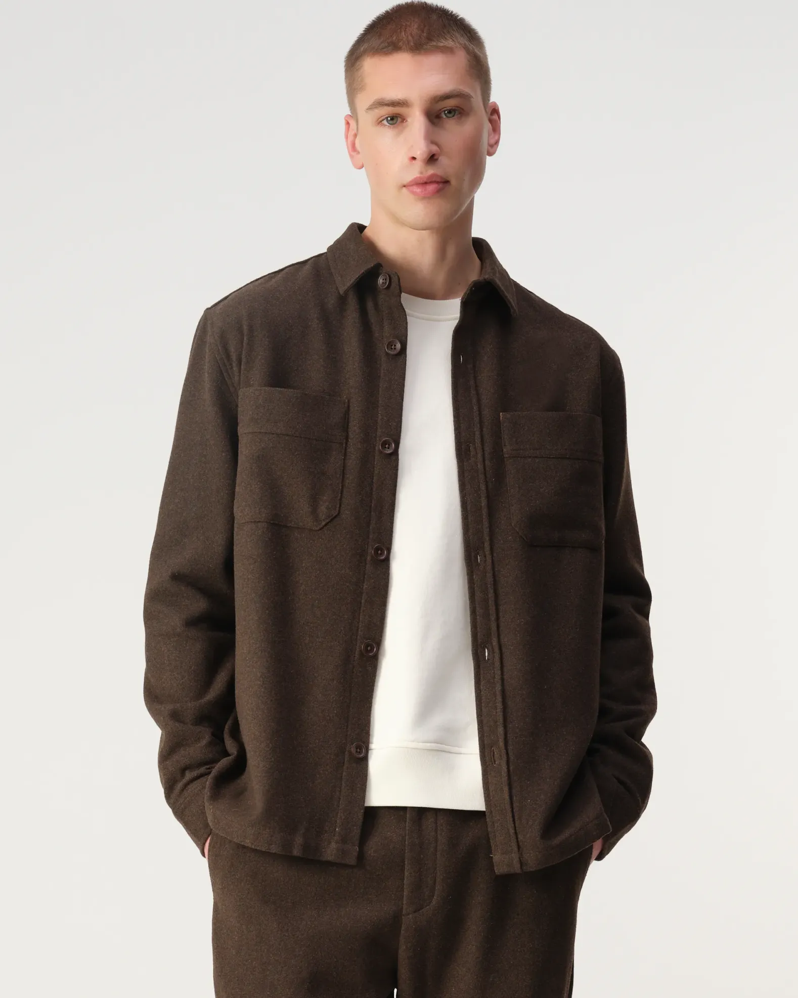 J.C. RAGS Overshirt Ace Wool