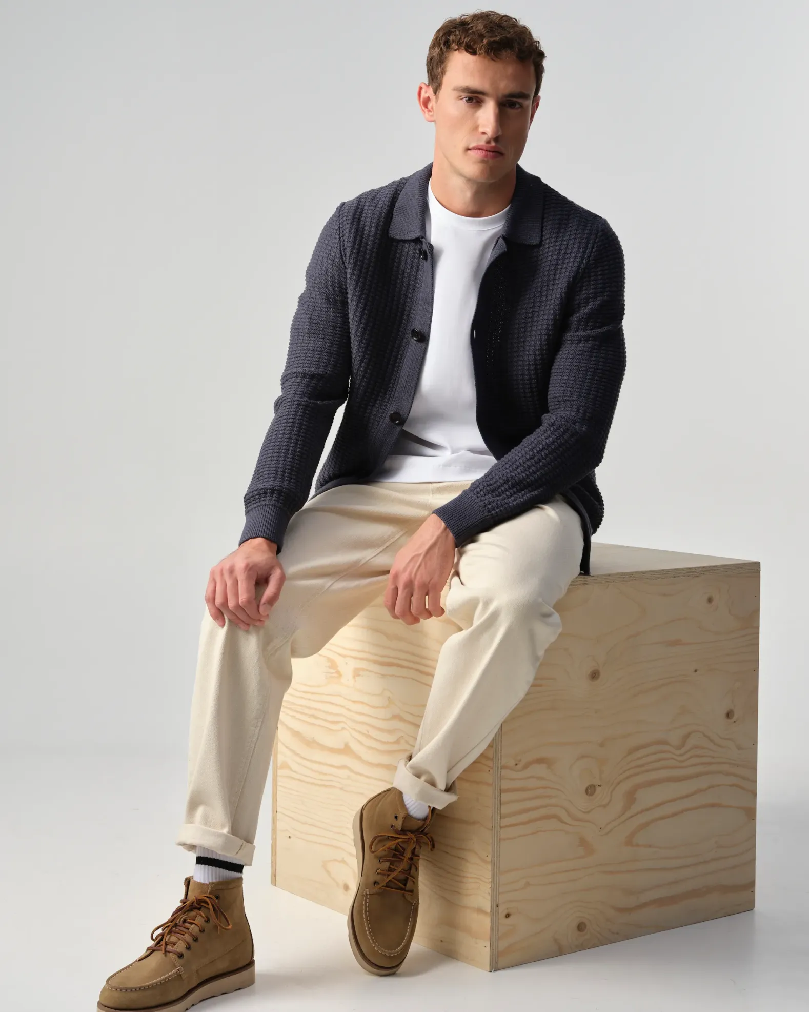 J.C. RAGS Polo Lange mouw