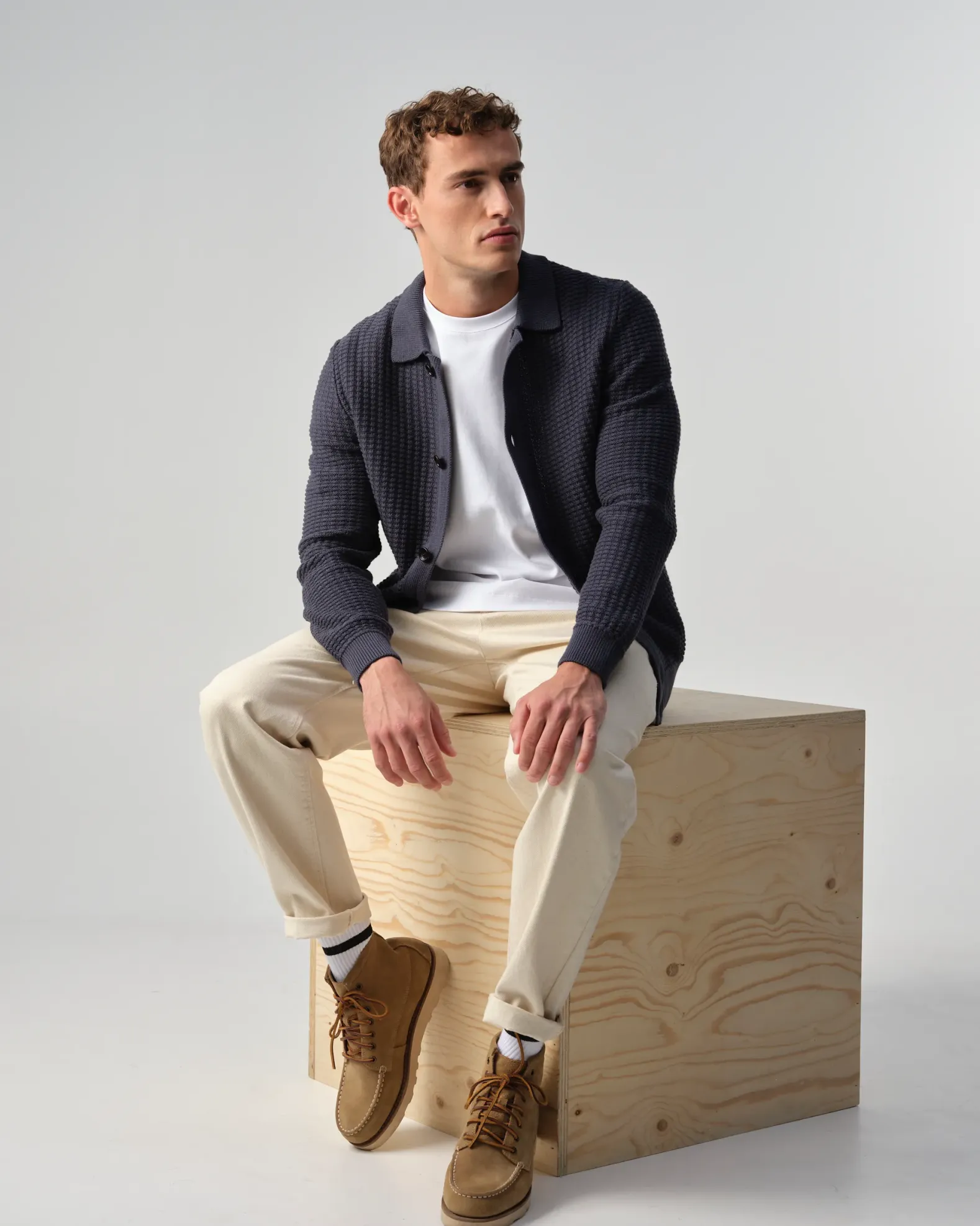 J.C. RAGS Polo Lange mouw
