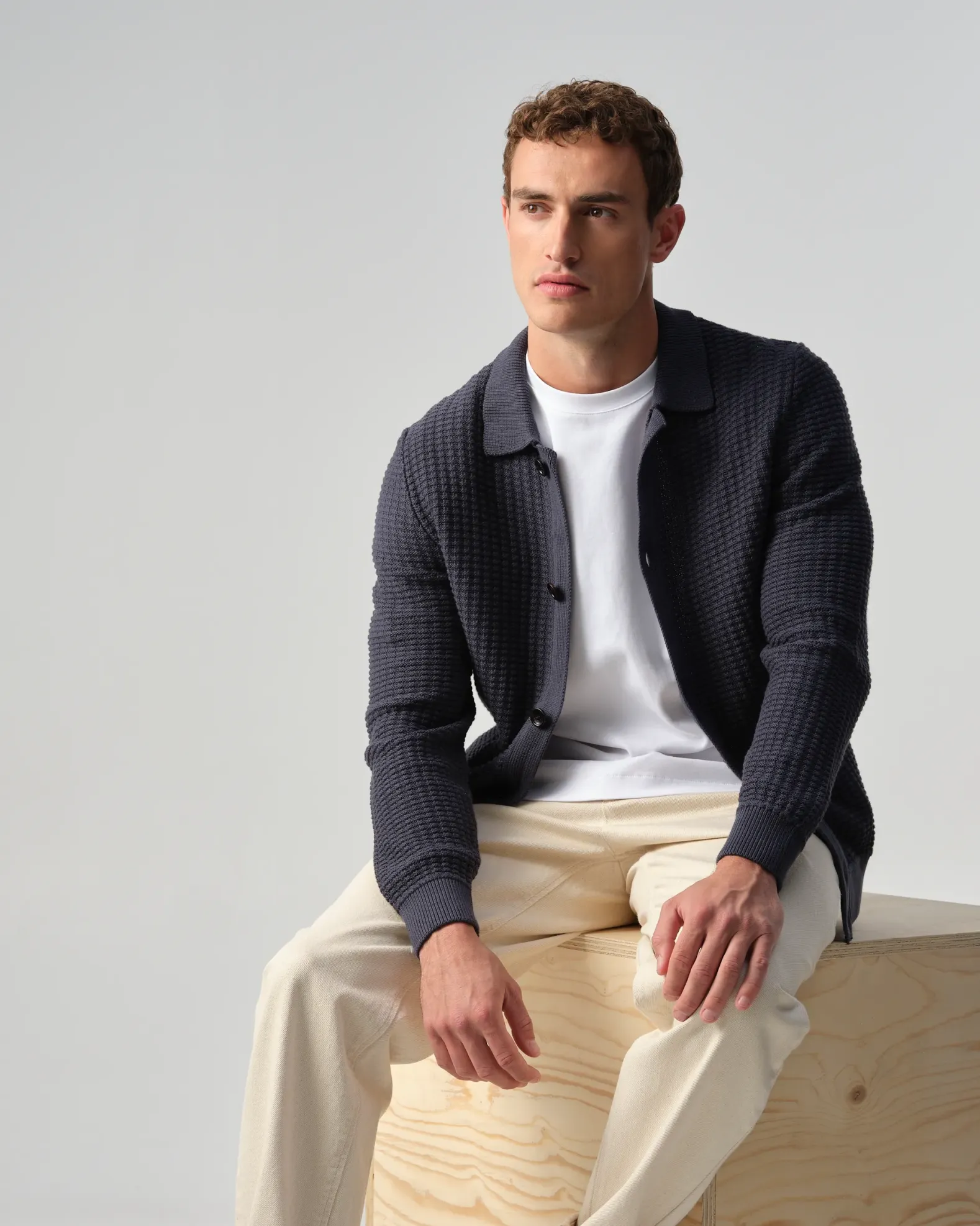 J.C. RAGS Polo Lange mouw