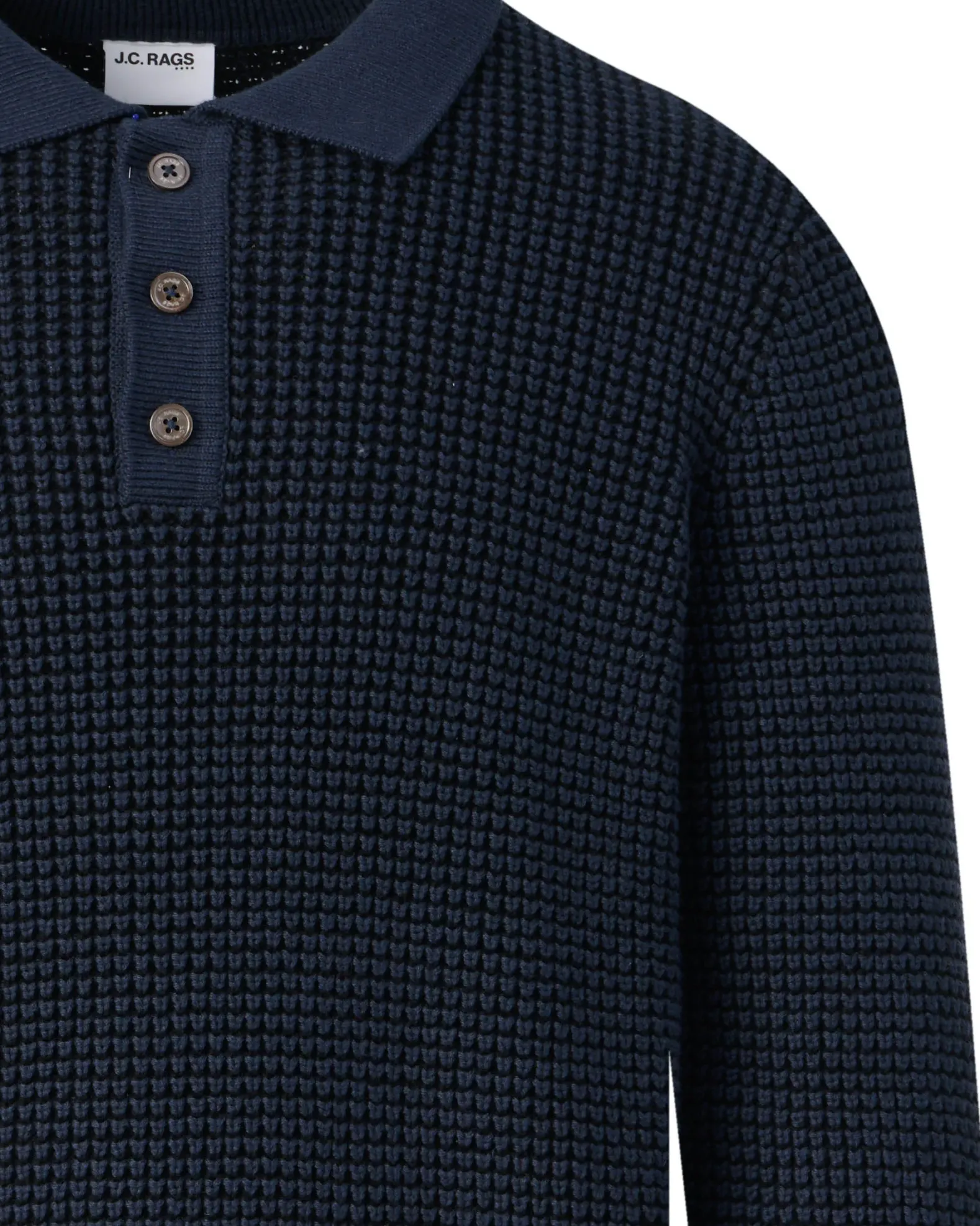 J.C. RAGS Polo Lange mouw
