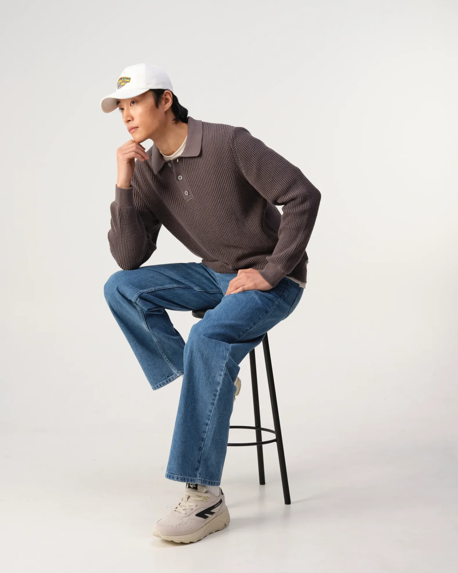 J.C. RAGS Polo lange Mouw Efe