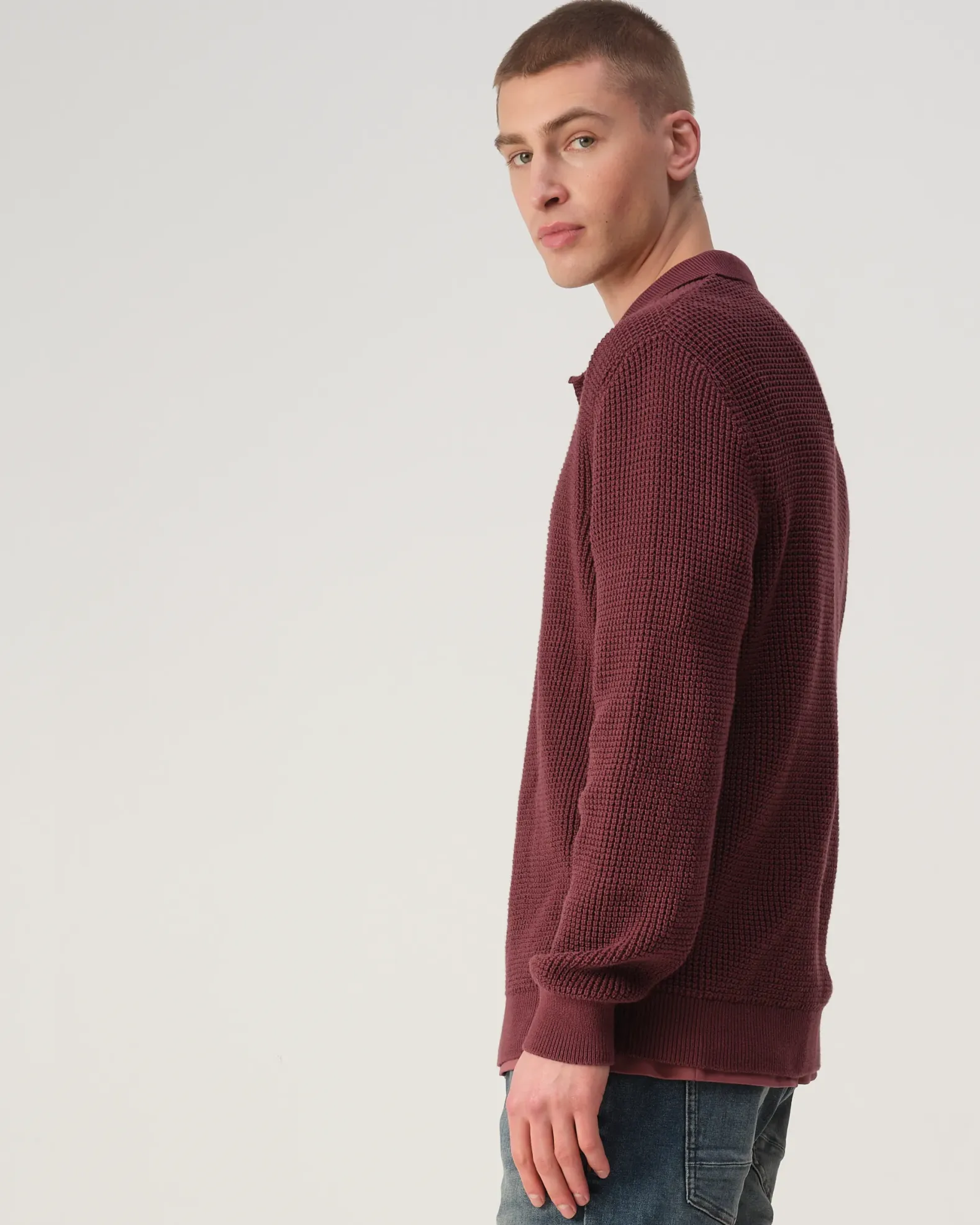 J.C. RAGS Polo lange Mouw Efe