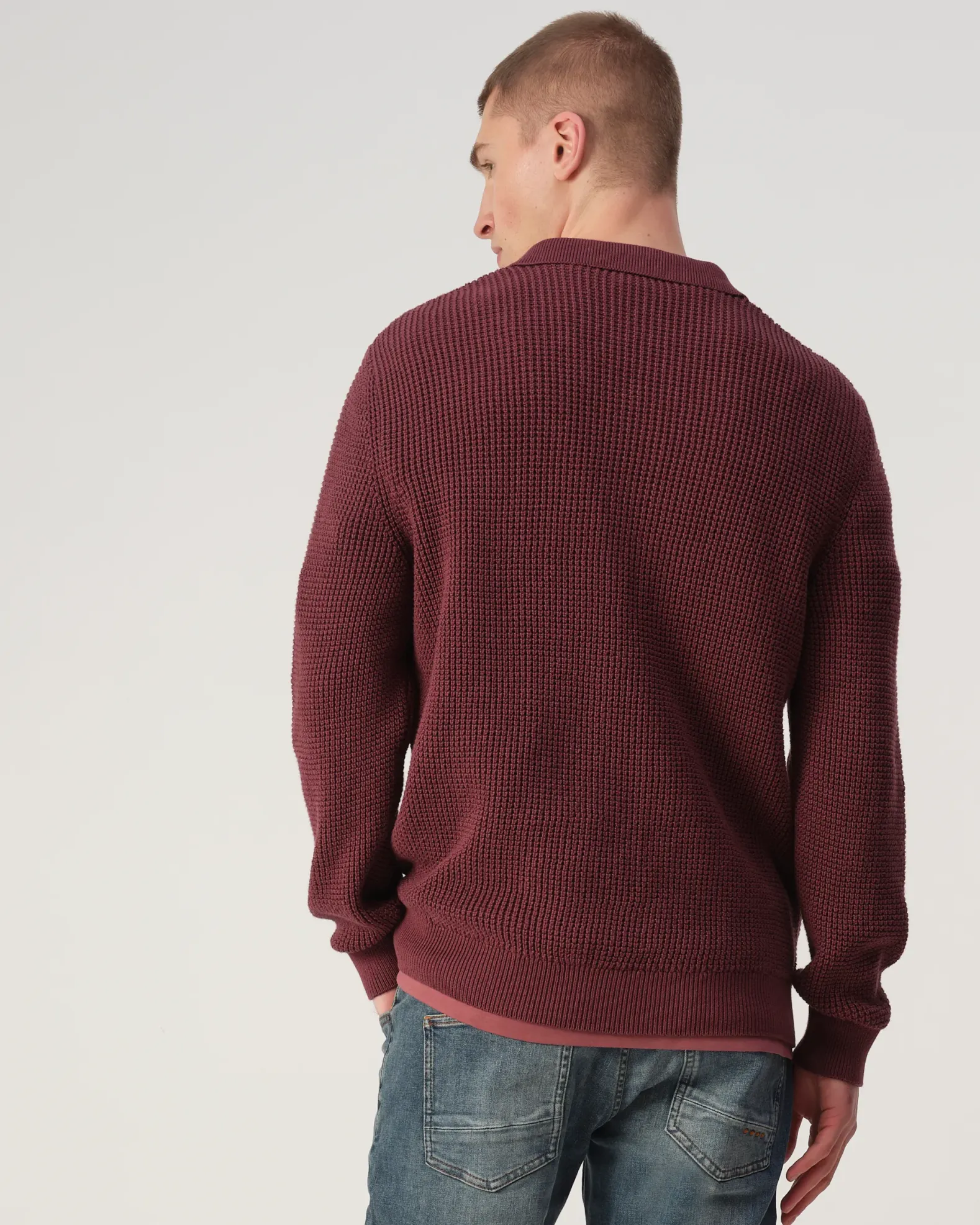 J.C. RAGS Polo lange Mouw Efe