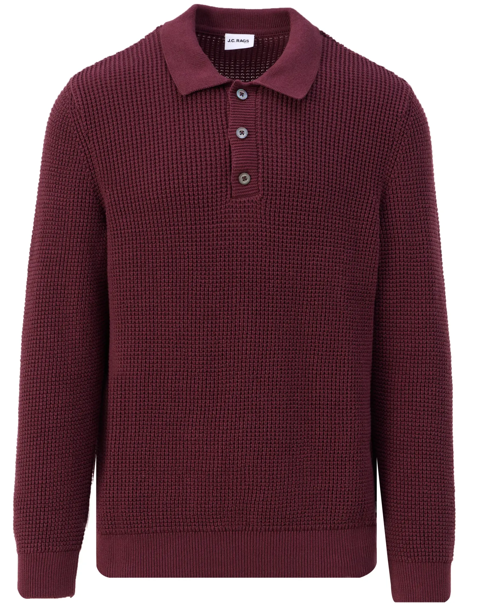 J.C. RAGS Polo lange Mouw Efe