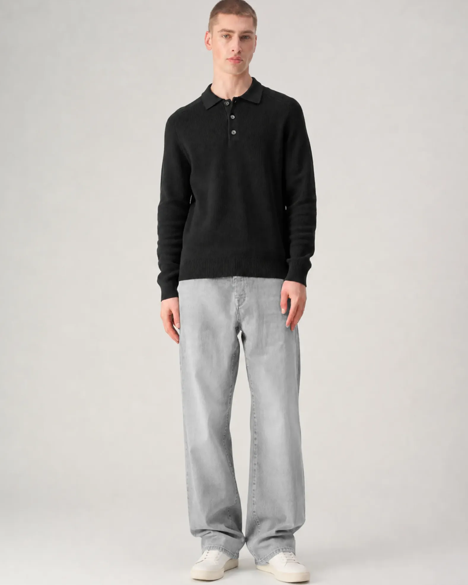 J.C. RAGS Polo lange mouw Ewald