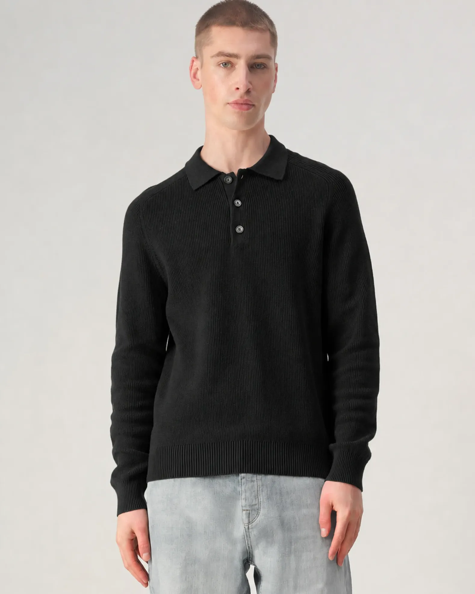 J.C. RAGS Polo lange mouw Ewald
