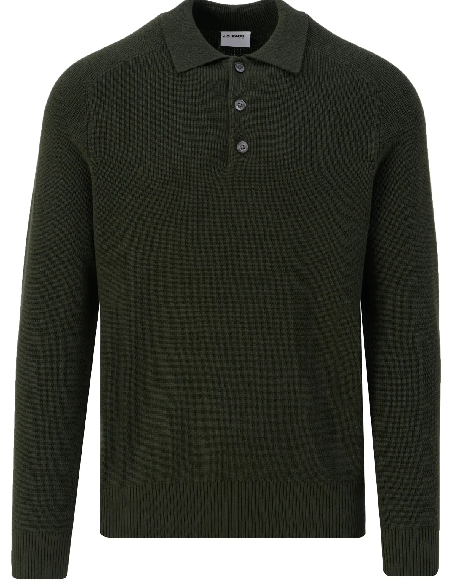 J.C. RAGS Polo lange mouw Ewald