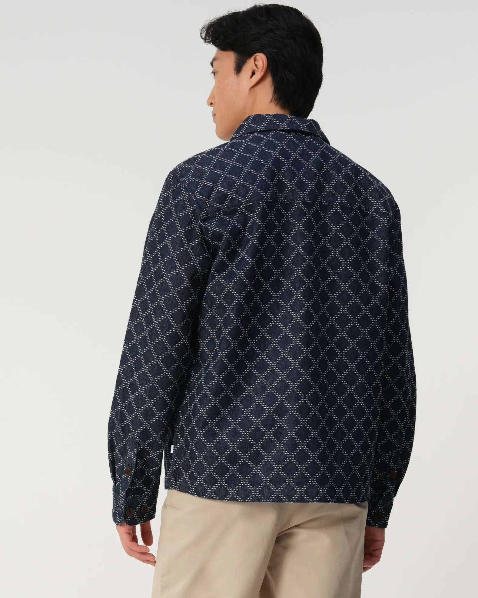 J.C. RAGS Roux Diamond Overshirt