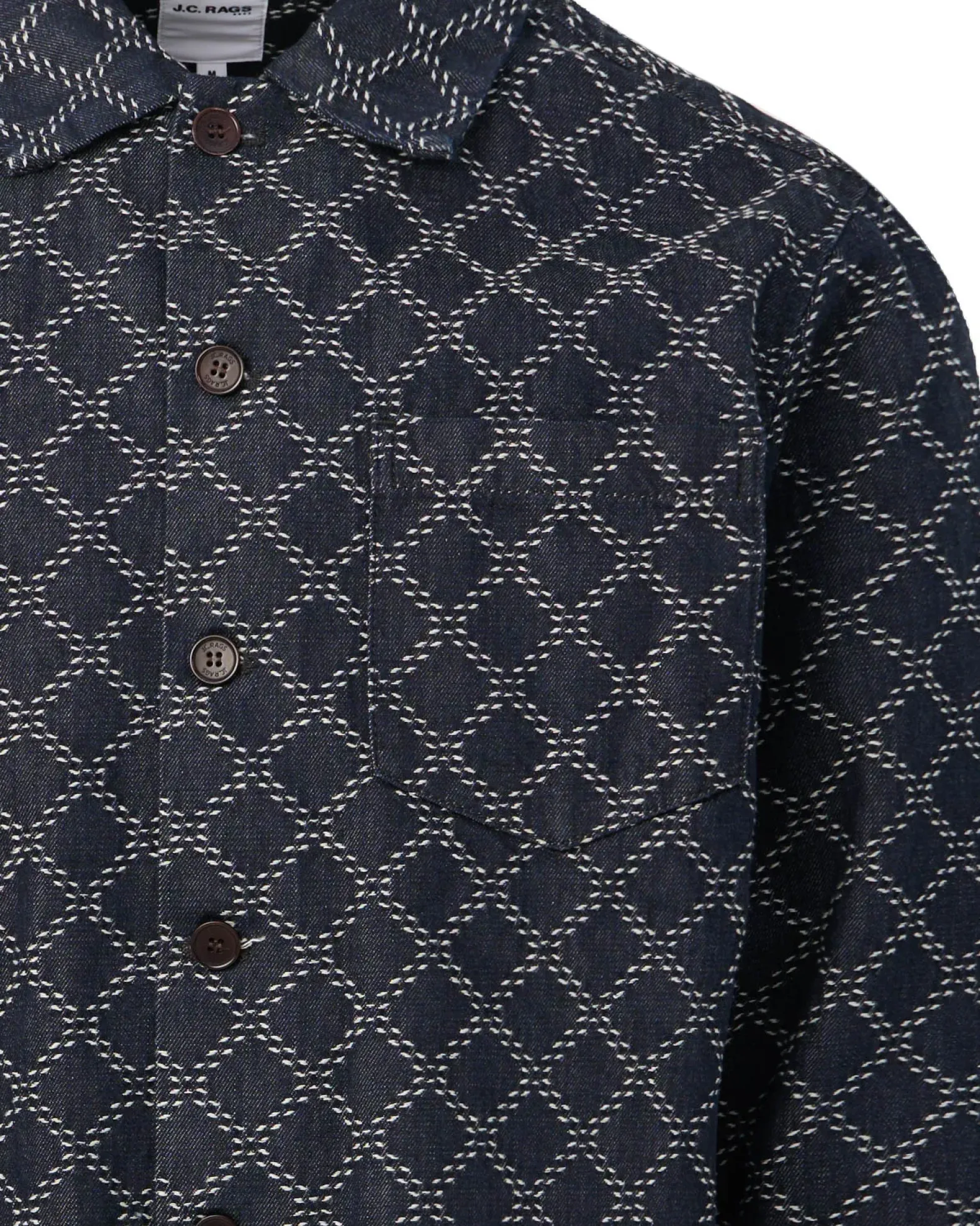 J.C. RAGS Roux Diamond Overshirt