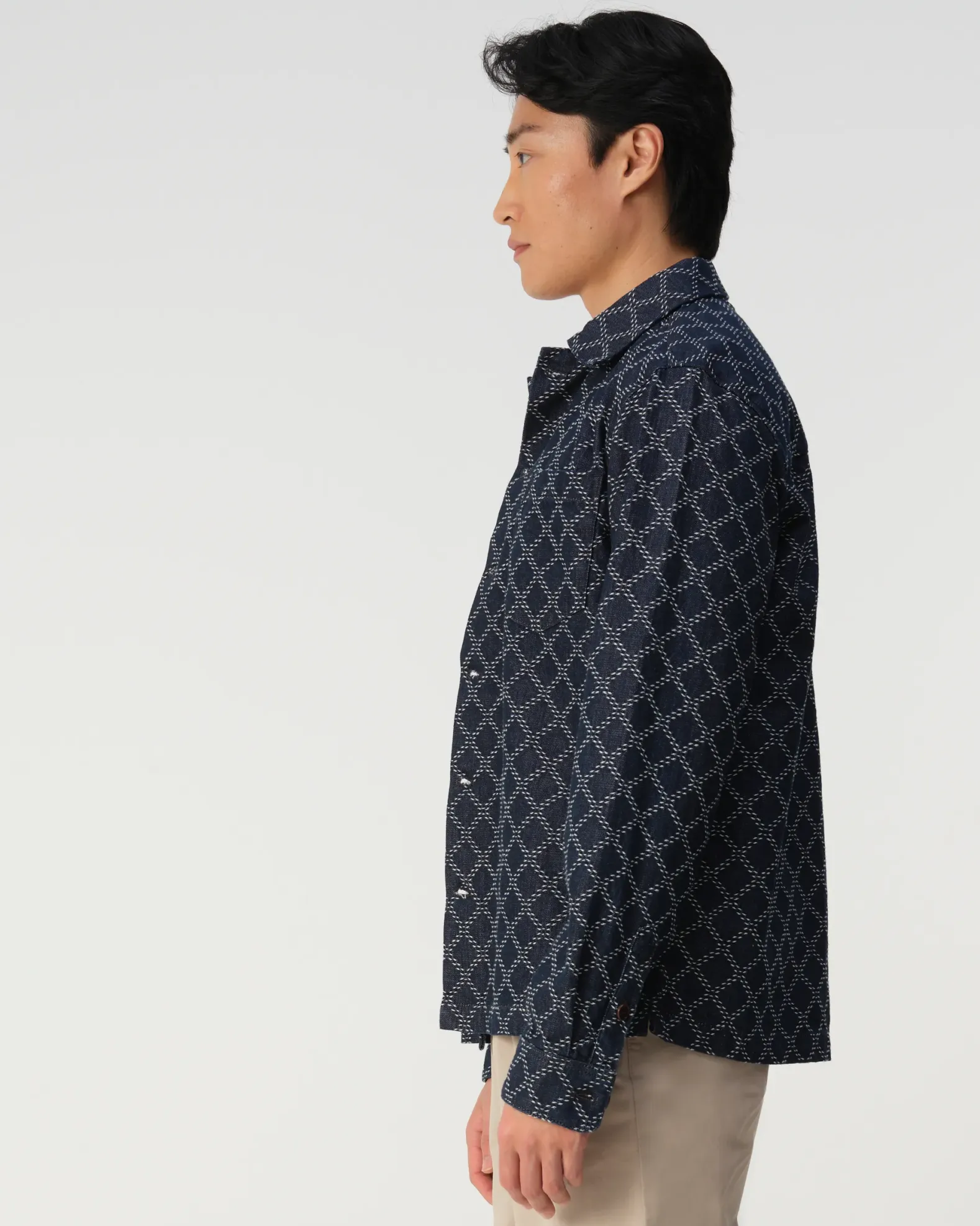 J.C. RAGS Roux Diamond Overshirt