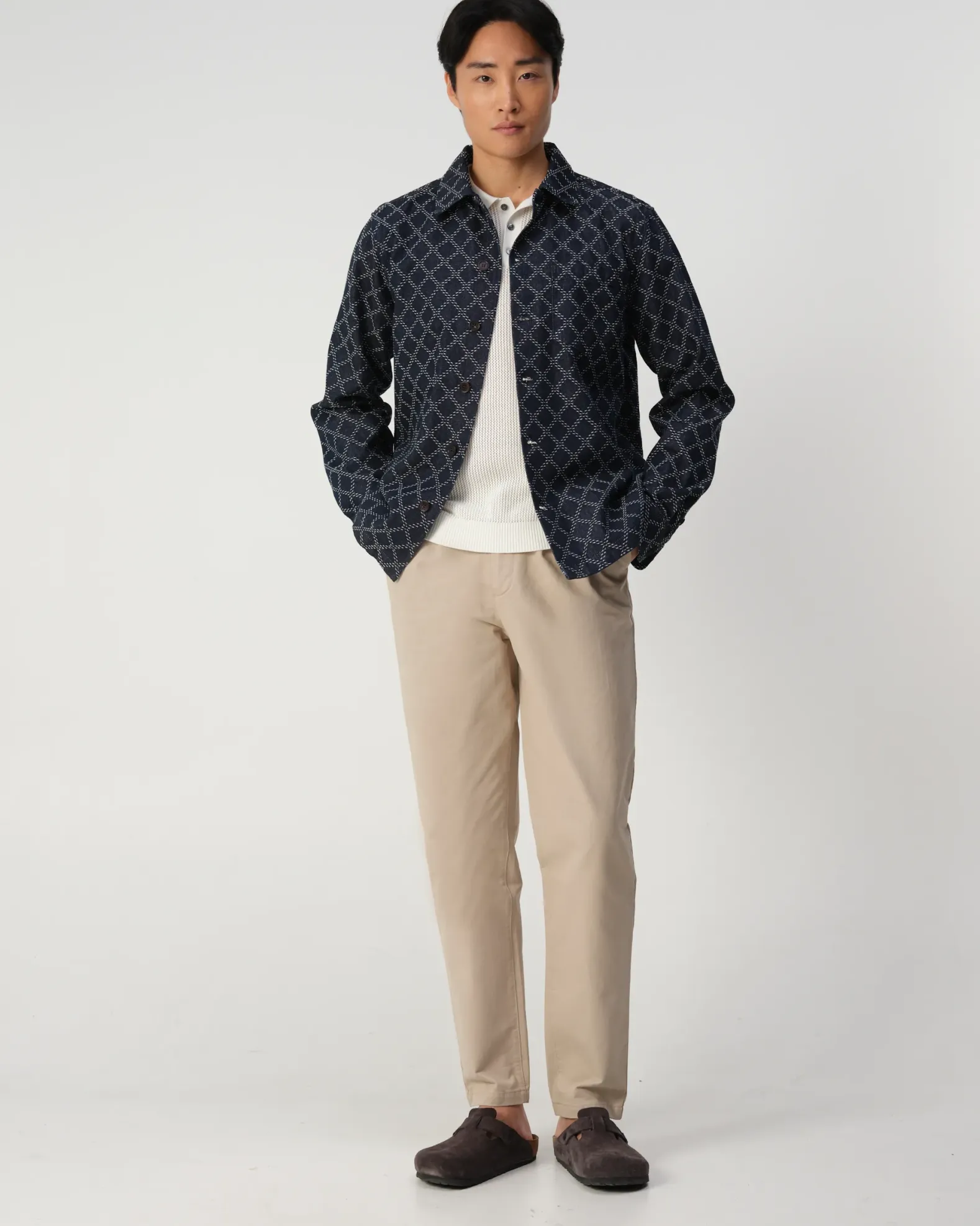J.C. RAGS Roux Diamond Overshirt