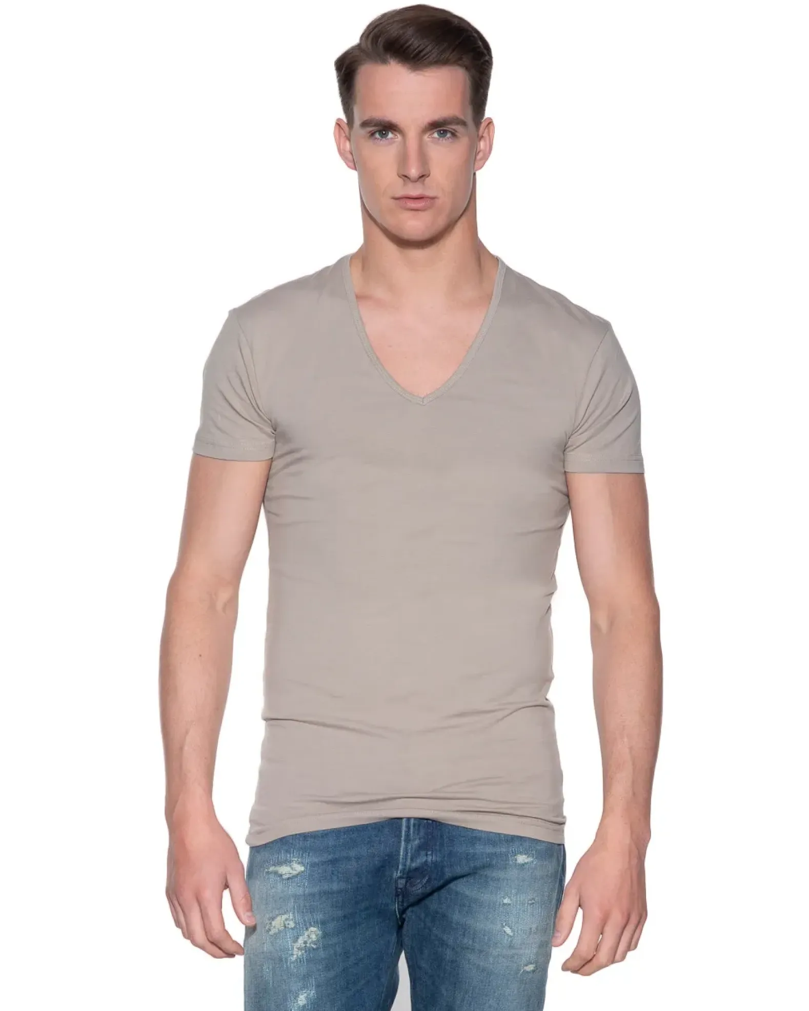 Slater ondershirts diepe V-hals Invisble 2-pack