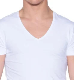 Slater ondershirts diepe V-hals 2-pack