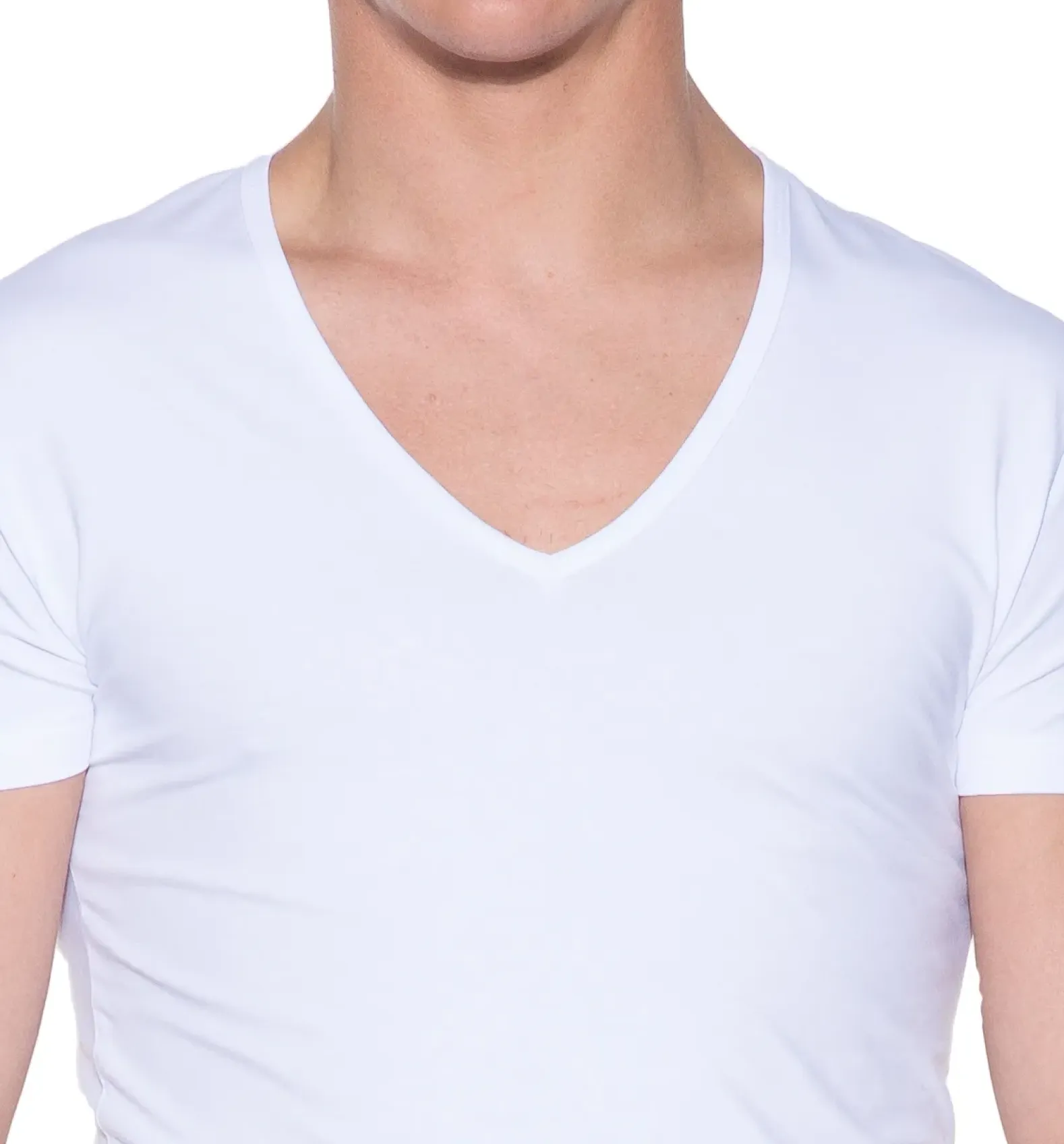 Slater ondershirts diepe V-hals 2-pack