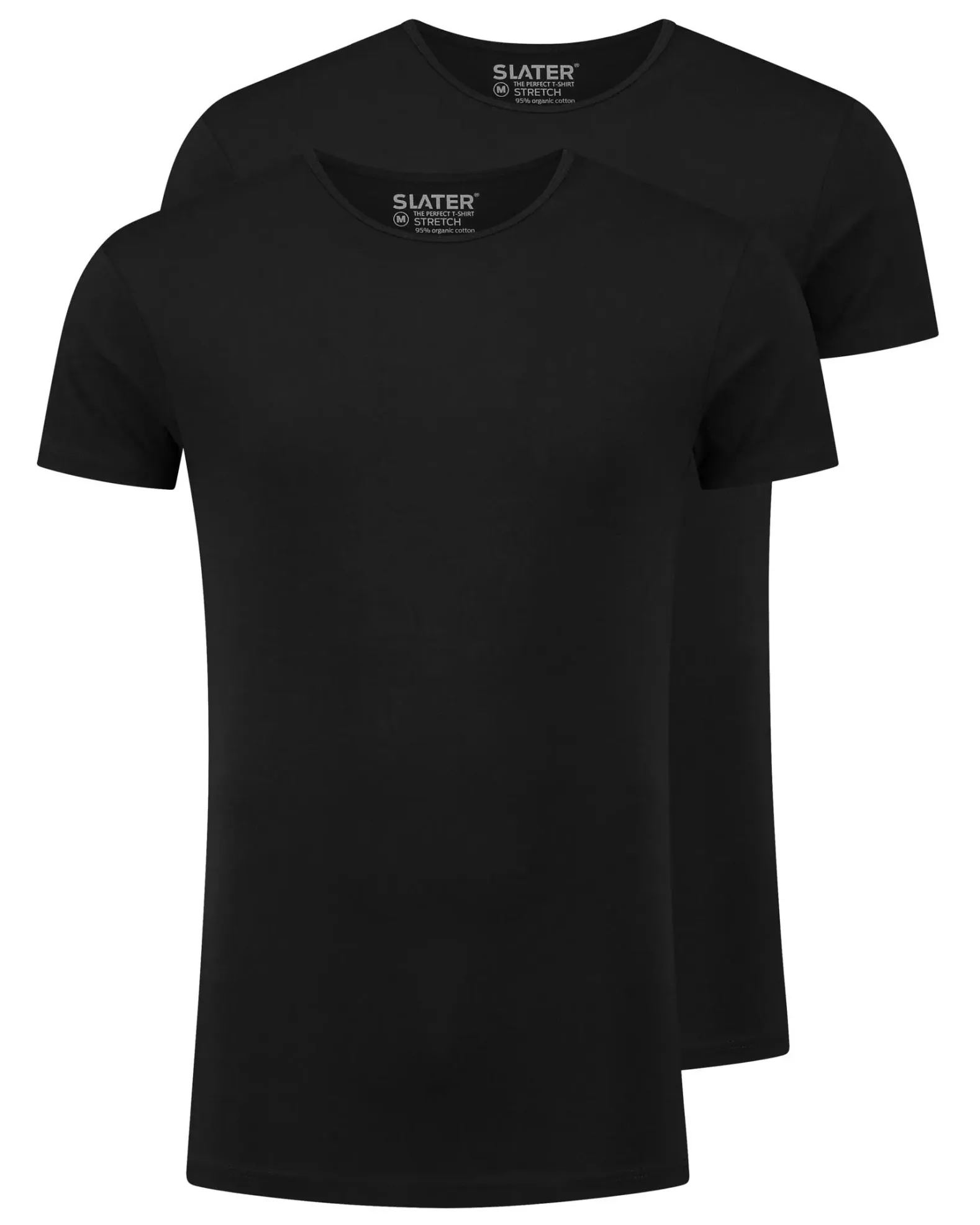 Slater ondershirts strecht O-hals 2-pack