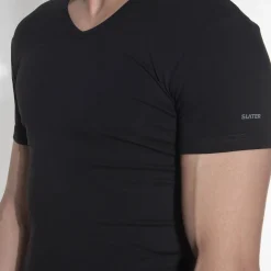 Slater ondershirts strecht V-hals 2-pack