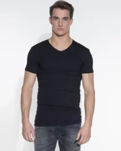 Slater ondershirts strecht V-hals 2-pack