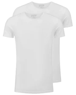 Slater ondershirts stretch O-hals 2-pack