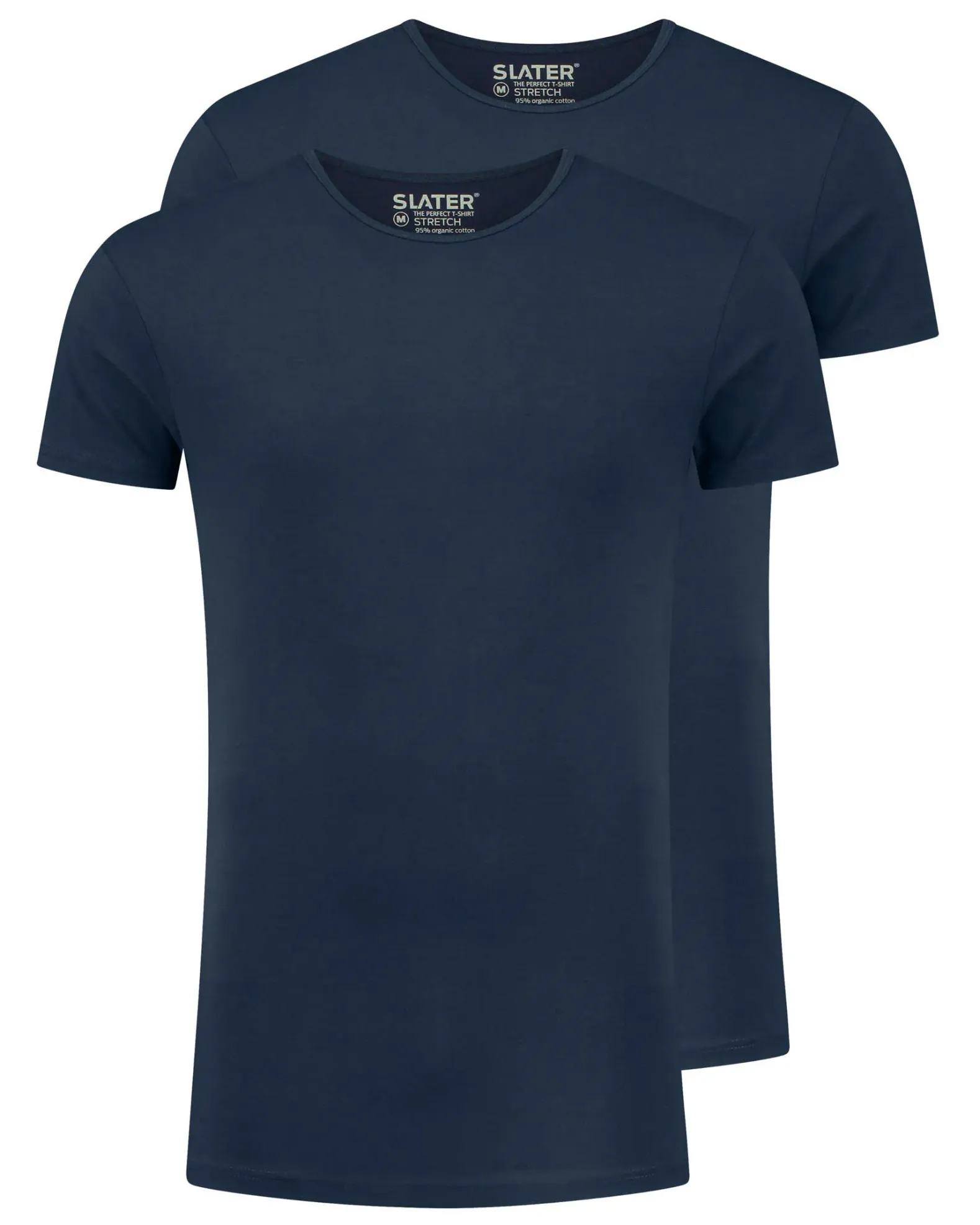 Slater ondershirts stretch O-hals 2-pack