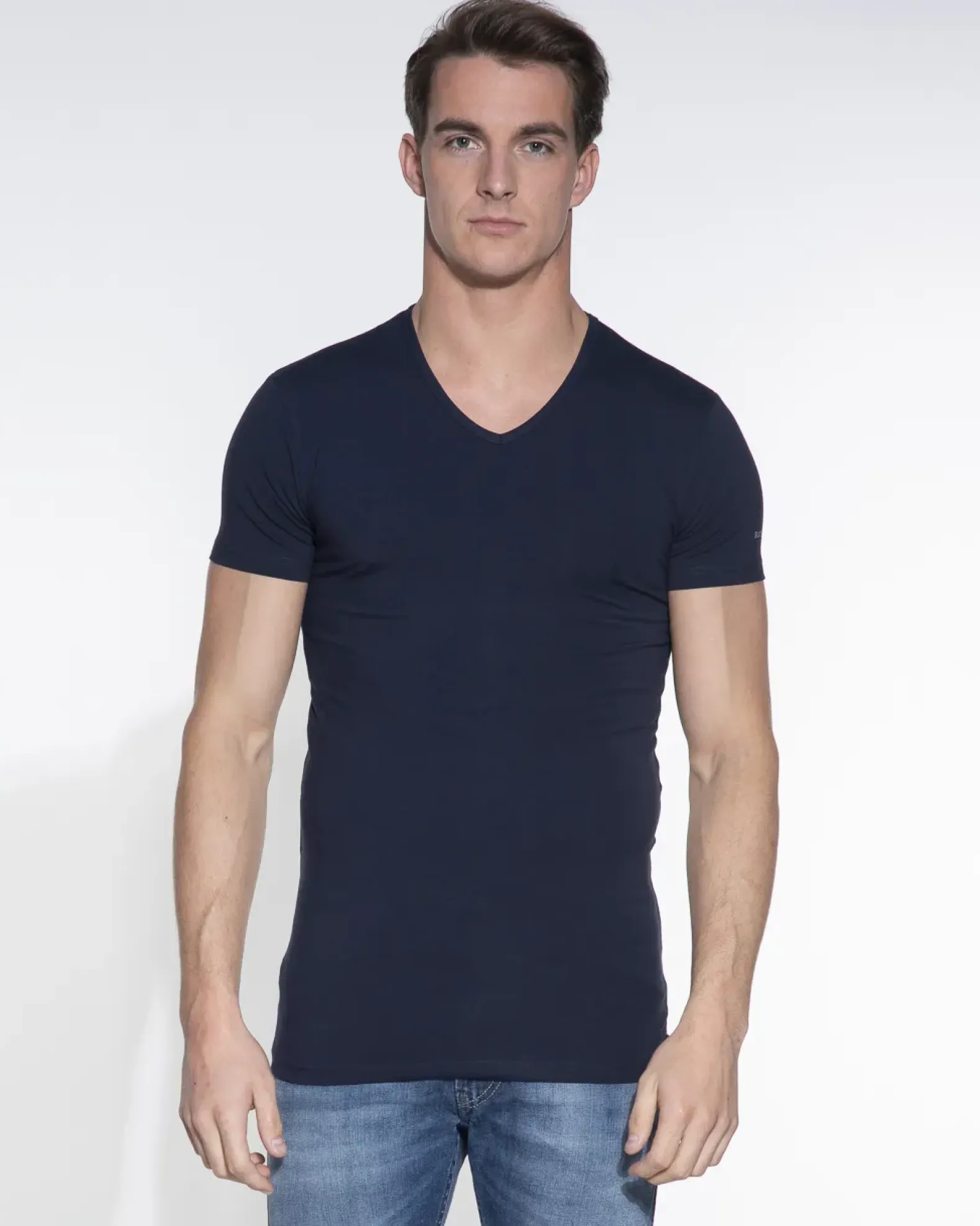 Slater ondershirts stretch V-hals 2-pack