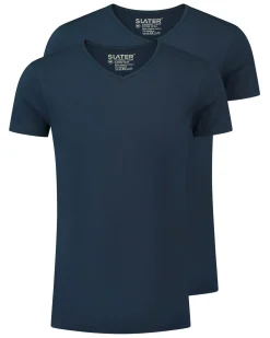 Slater ondershirts stretch V-hals 2-pack