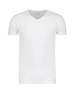Slater ondershirts tencel stretch V-hals 2-pack