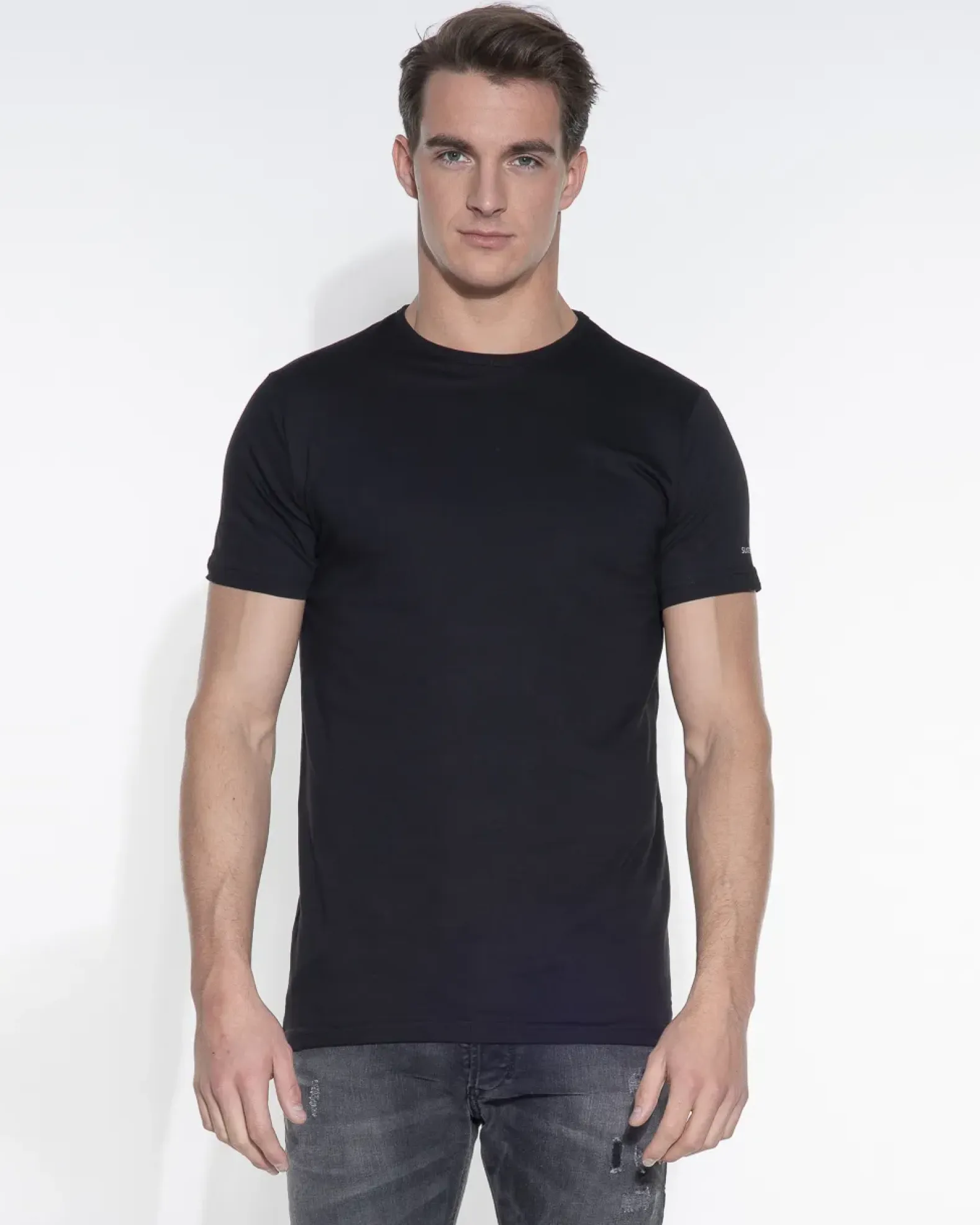Slater T-shirts regular fit O-hals 2-pack