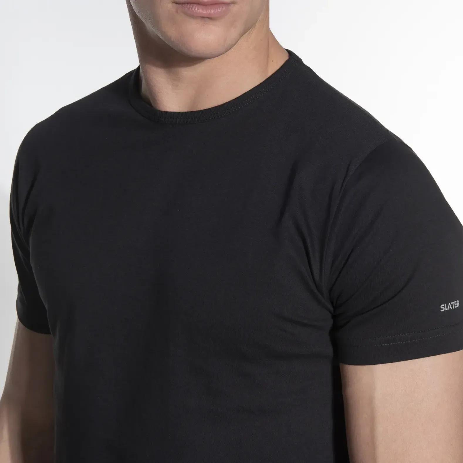Slater T-shirts regular fit O-hals 2-pack